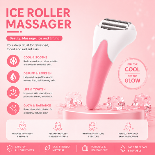 Relieplus™ Cooling Face & Body Roller with Stainless Steel Head